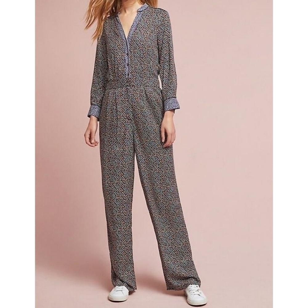 Anthropologie Ett:Twa Christene Silken Jumpsuit Size 2